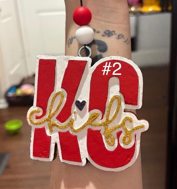 Custom KC Chiefs Car Freshener