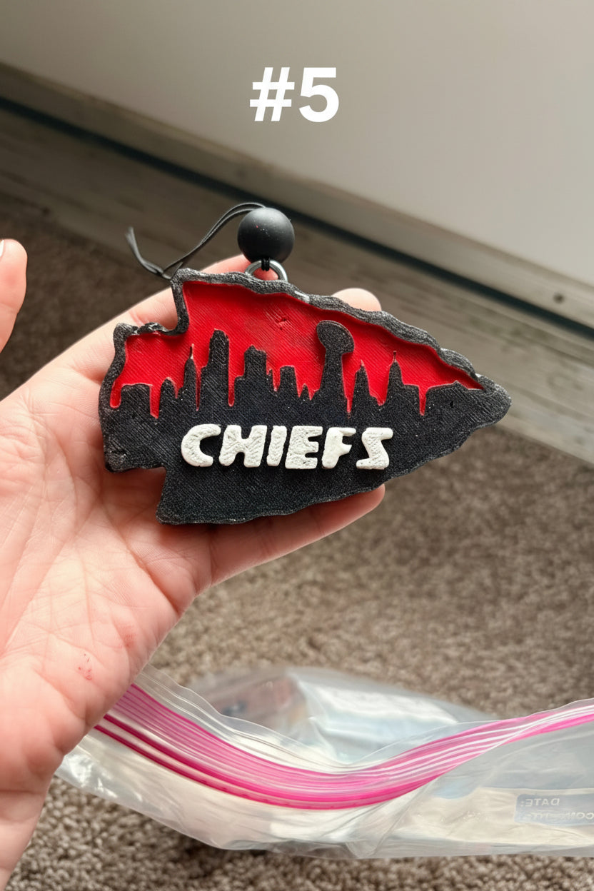 Custom KC Chiefs Car Freshener