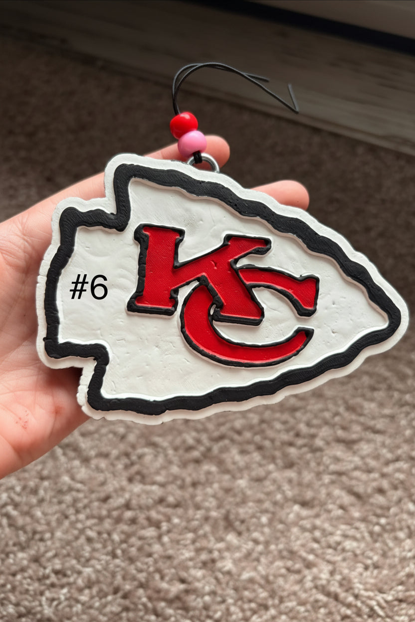 Custom KC Chiefs Car Freshener