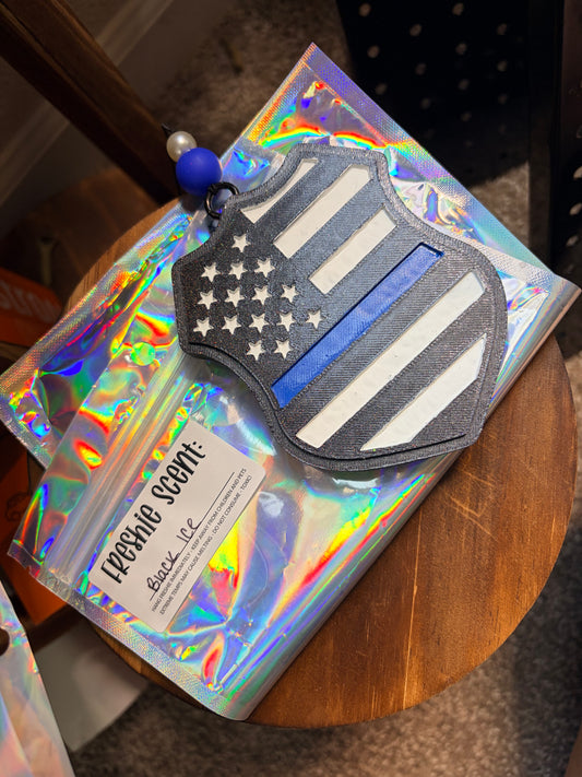 Ready to Ship “Thin Blue Line Badge” Freshie