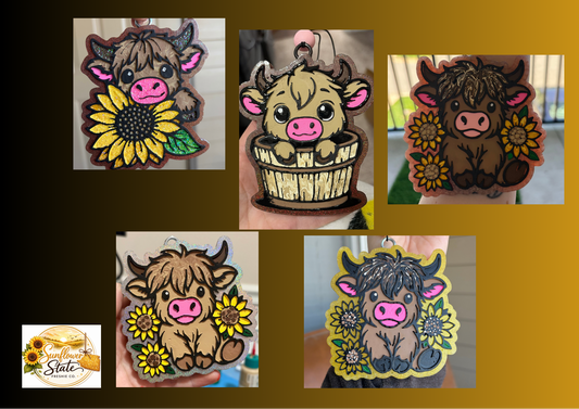 Custom Highland Cow Freshie